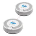 Networkable CO Detector with Digital Display, Detector with Replaceable Battery, TÜV Certified According to EN 50291, CO03D-W, Set of 2. 