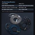 KBEAR ST12 IEM Cable 8 Core Silver-Plated Upgraded Cable With 3.5/4.4mm Plug Optional 2PIN/QDC/MMCX For KZ Earphone HIFI Headset. 