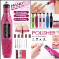 Nail Drill Polisher Kit Professional Electric Manicure Pedicure Grinding Burnishing Machine Nail Care Nail Art File Drill Polisher. 