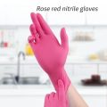 Fuchsia Nitrile Disposable Gloves 20/100PCS 3-mil Powder & Latex Free Household Cleaning Gloves for Cooking Kitchen Esthetician. 