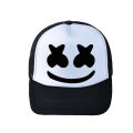 DJ Hip Pop Hat Marshmello Cosplay Baseball Cap Sunshade Adjustable Mesh Hats Breathable Adult Trucker Unisex Party.