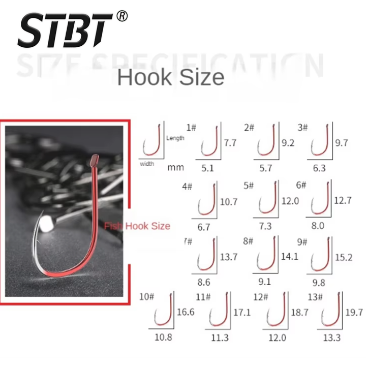 STBT%2050Pcs/Box%20ISEAMA%20High-Carbon%20Steel%20Red%20Fishing%20Hooks%20From%20Japan%201#-10#%20Blue%20Barbed%20Fishhook%20for%20Carp%20Fishing%20Accessories%20-%20Image%204