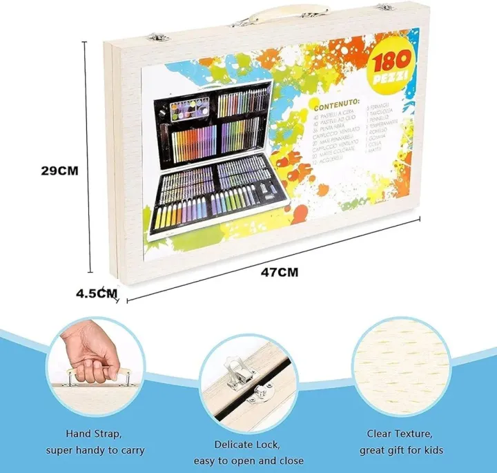 180%20pcs%20Professional%20Color%20Pencil%20Child%20Drawing%20Set,Painting%20Set%20Colored%20Pencils%20for%20Children%20Art%20Supplies%20for%20Kids,Art%20Set%20for%20Drawing%20Painting%20&%20More%20with%20Porng%20set%20180%20Pcs.%20-%20Image%209