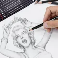 12pcs/set Drawing Pencil Pre-sharped Metal Box Packed 2H-8B Graphite Pencil Set for School Office Stationery Art Sketch Supplies. 
