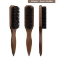 Boar Bristle Hair Brush (Unisex) - Fragrance-Free Professional Barber Styling Bristle Brush, Suitable for Thick/Fine Hair.
