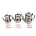 Stainless Steel Tea Pot & Kehwa Serving Kettle - Available in 4 Sizes: 250ml, 500ml, 750ml. 