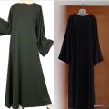 Nidha abaya casual box abaya black color. 