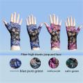 Summer sun protection thin gloves women lace half finger gloves dance wrist decoration sailor dance performance trendy driving s.