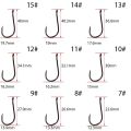 2packs LS-9937 Fishing Hooks Set Carbon Steel Jip Single Circle Fishhook Fly Fishing Barbed Carp Hooks Sea Fish Accessories.