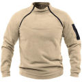 Men's Outdoor Fleece Jacket Clothes Warm Zippers Pullover Men Windproof Coat Thermal Hiking Sweatshirt.