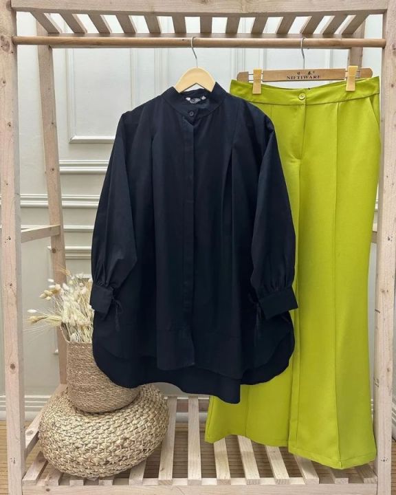 Farah%20Firdousi%20Solid-coloured%20button-down%20shirts%20with%20culottes%20-%20Image%202