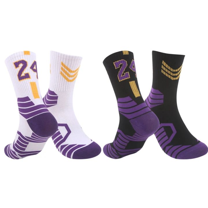 1Pair%20Men's%20Basketball%20Socks,%20Number%20"23"%20Printed%20Fashion%20Sports%20Socks%20-%20Image%206