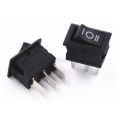 2 Pcs Two Way Push Button Switch SPST 3 Pin 3 Position 6A 250V 10A 125V KCD1-101 On/Off Boat Rocker Switch 2 Way Switch Button. 