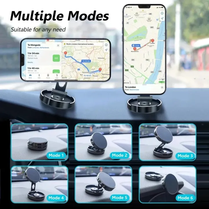 Car%20Mobile%20Phone%20Stand%20720%20Degree%20Rotation%20Metal%20Magnetic%20Suction%20Foldable%20Round%20Bracket%20Support%20for%20Universal%20Phones%20Holder%20-%20Image%202