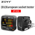 ZOYI Digital Socket Tester Smart Voltage Detector RCD GFCI NCV Test Large display Outlet checker EU US UK Plug Ground Zero Line. 
