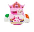 water circulation pink kitchen set for kids (23 pcs)  - 17 inches. 