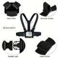 Chest Head Strap Belt For GoPro Hero 12 11 10 9 8 Action Camera Xiaomi Yi 4K Sjcam Sj4000 Insta360 Accessories With J-hook Mount. 