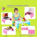 Foldable Lap Desk with Storage - Durable Lightweight Portable Laptop Computer Children Desks for Homework or Reading. 