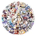 💥Ready to ship💥New Genshin impact 50 sheets cartoon anime sticker waterproof removable sticker gengshin. 