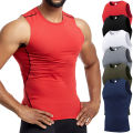 Men's Compression Tank Tops Gym Workout Running Sport Vest Summer Athletic Sleeveless Undershirt Base Layer Quick Dry Stretchy. 