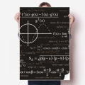 Curve Graphs Mathematical Formula Calculations Sticker Decoration Poster Playbill Wallpaper Window Decal. 