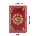 Retro Digital Password Notebook Journal With Lock A5,Diary Perfect for Men and Women-PU Leather Combination Lock Persons Privacy. 