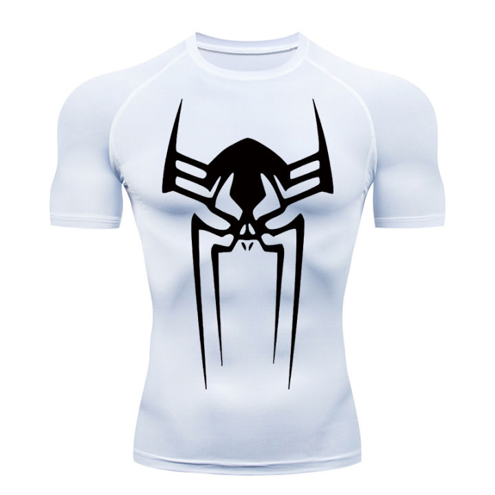 Spider%20Print%20Gym%20Workout%20Rash%20Guard%20for%20Men%20Athletic%20Quick%20Dry%20Stretchy%20Compression%20Shirts%20Undershirts%20Baselayers%20Tshirts%20Tops%20-%20Image%203
