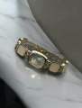 Elegant Luxury Zircon Women's Quartz Watch with Ice Crystal Small Sugar Cube Bracelet. 