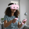 Compatible with Meta Quest 3S Accessories,VR Silicone face Cover, Shell Cover, Touch Controller Grip Cover,Protective Lens Cover.