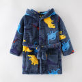 Warm Soft Children Flannel Pajamas New Boys Dinosaur Robe Autumn Winter Kids Bathrobe Baby Girl Homewear Child Sleepwear 2-8Year. 