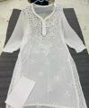 Chickenkari Handwork Soft Georgette Kurti. 