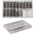Ultimate 18-in-1 Glasses Repair Screw Kit | Precision Nose Pads, Spacer Caps & Frameless Screws for Eyeglass Adjustments & Maint. 