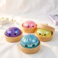 Hot Mini Glitter Dumpling Pressure Ball Sensory Squeeze Toy Realistic Steamer Bun Stress Reliever Soft Pinch Decompression.