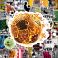 50Pcs Football Stickers Soccer Balls DIY Stickers Skateboard Motorcycle Suitcase Decor Phone Laptop Decals.