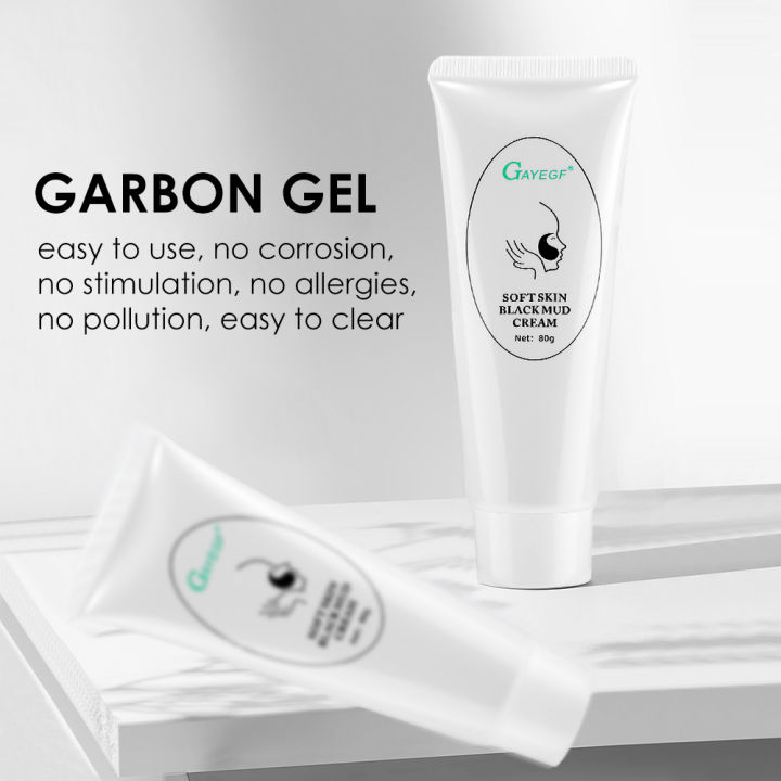Carbon Gel Black Face Cream Mask Facial Deep Cleaning Support Laser Active Nano Toner Skin Rejuvenation  Care Tools