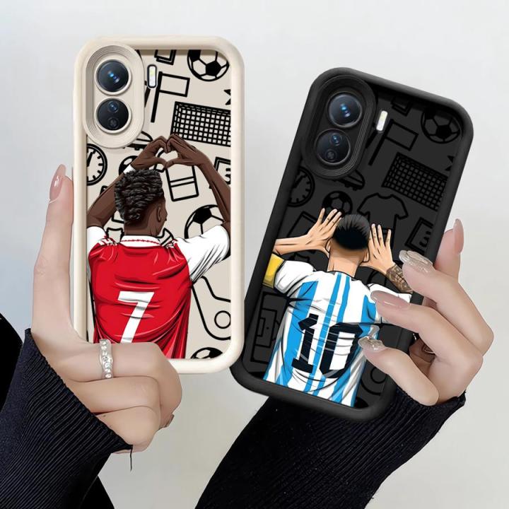 Soft Cover Phone Case for Xiaomi Redmi 14C 9C A3 A2 A1 + 13C 12C 10C 9T 10A 9A Cartoon Football Number