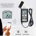 Bluetooth USB Temperature Data Logger with External Temperature Probe Cryogenic Data Recorder PDF CSV Report for Cold Chain.