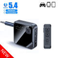 Bluetooth 5.4 Adapter Transmitter Receiver Wireless Audio With LCD Display for Car Music Headphone Speaker AUX Audio Adapter.