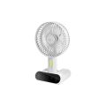 DP-7624 AC/DC Rechargeable 3000mAh Lithium Battery Touch Control Foldable Desk Fan With LED Light. 