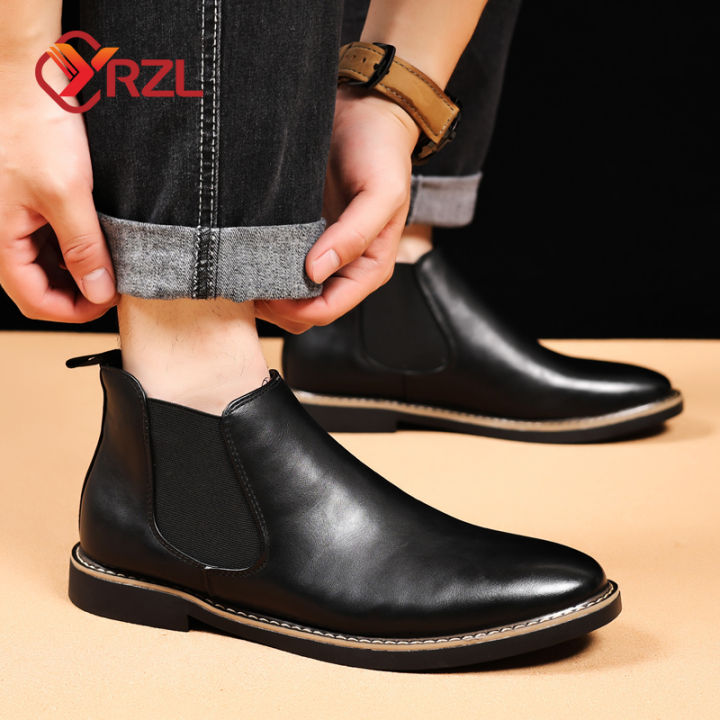 YRZL%2039~47%20Men%20Chelsea%20Boots%20Brand%20Retro%20Comfortable%20PU%20Leather%20Ankle%20Boots%20Men%202025%20Fashion%20Black%20Brown%20Mens%20Boots%20-%20Image%206