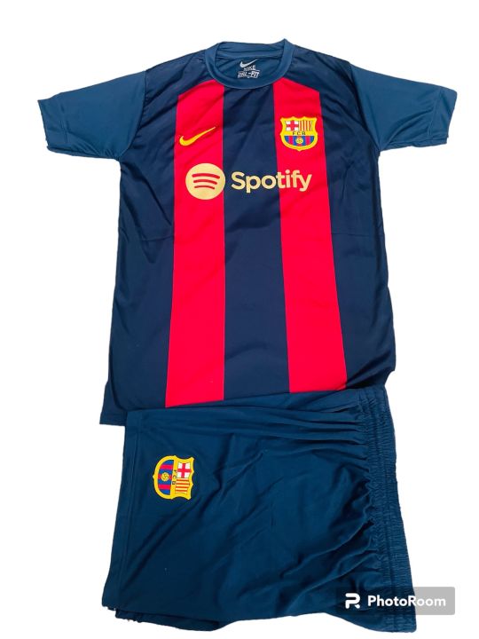 FCB Barcelona New Kit half Selves For kids special edition for premium quailty (full kit) limited edition (name num) printed