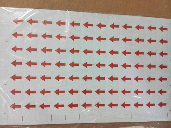 1000 Removable Document Arrow Labels Red - Arrow Labels Red for Organizing Inventory - Sign Stickers