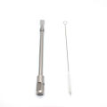 New Stainless Steel 304 Straw Spoon Removable Tea Filter Yerba Mate Clean Brush Reusable Coffee Spoons Milk Drinking. 