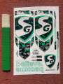 3D Embossed Leather Cricket Bat Stickers & Grip Two in One Package. 