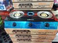 Gas cooker triple burner tempered glass top Amilex brand. 