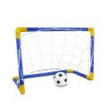 Folding Mini Football Soccer Ball Plastic Removable Goal Post Net Set High-strength Kids Indoor Outdoor Child Birthday Gift. 
