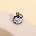 Cartoon Cat Happiness Potion Enamel Pin Cat Enthusiasts Metal Brooch Lapel Backpack Badge Funny Jewelry  For Kids Friends. 