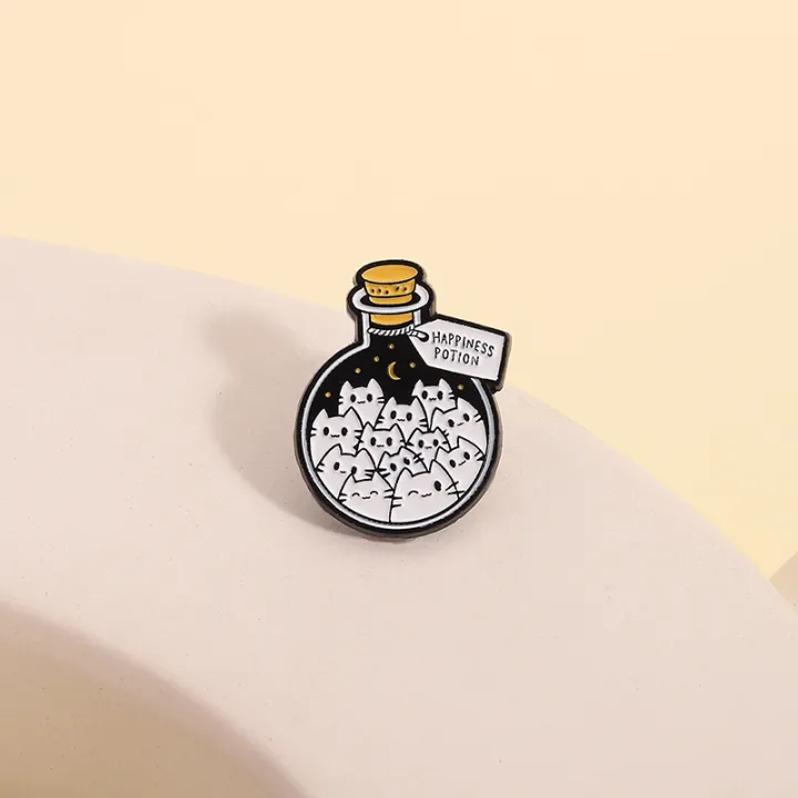 Cartoon%20Cat%20Happiness%20Potion%20Enamel%20Pin%20Cat%20Enthusiasts%20Metal%20Brooch%20Lapel%20Backpack%20Badge%20Funny%20Jewelry%20%20For%20Kids%20Friends%20-%20Image%205