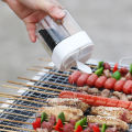 4in1 Camping Seasoning Shaker Multi-Purpose Spice Jar with Lid 4-Compartment For Outdoor BBQ Cooking Salt Pepper Storage Box.
