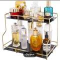 Luxury Makeup Organizer Jewelry Lipstick Perfume Storage Tray Large-Capacity Cosmetic Storage Box. 